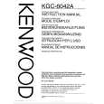 KENWOOD KGC6042A Owner's Manual cover photo