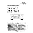 ONKYO TXSV525 Owner's Manual cover photo