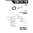 SONY ECM77B Service Manual cover photo