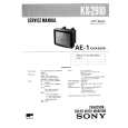 SONY KX2910 Service Manual cover photo