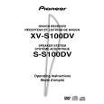 PIONEER S-S100DV Owner's Manual cover photo