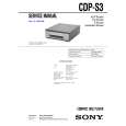 SONY CDPS3 Service Manual cover photo
