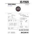 SONY XSP2020 Service Manual cover photo