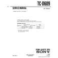 SONY TC-D609 Service Manual cover photo