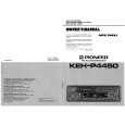 PIONEER KEH-P4450/XIN/ES Owner's Manual cover photo