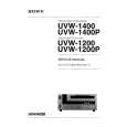 SONY UVW1200 VOLUME 1 Service Manual cover photo