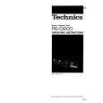 TECHNICS RS-D200 Owner's Manual cover photo