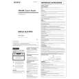 SONY ICF-C212 Owner's Manual cover photo
