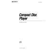 SONY CDP-991 Owner's Manual cover photo