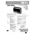SONY WM-R15 Service Manual cover photo
