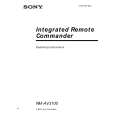 SONY RMAV3100 Owner's Manual cover photo