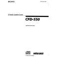 SONY CFD-550 Owner's Manual cover photo