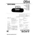 SONY CFD-9 Owner's Manual cover photo