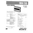 SONY WM150 Service Manual cover photo