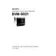 SONY BVM8021 Owner's Manual cover photo