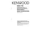KENWOOD KAC-719 Owner's Manual cover photo