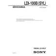 SONY LDI100BSYL Service Manual cover photo