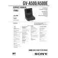 SONY GVA500 Service Manual cover photo