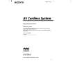 SONY IFV-TR1K Owner's Manual cover photo