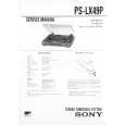 SONY PSLX49 Service Manual cover photo