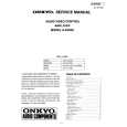 ONKYO ASV640 Service Manual cover photo