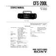 SONY CFS-200L Service Manual cover photo