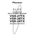 PIONEER VSX-24TX Owner's Manual cover photo