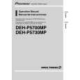 PIONEER DEH-P5700MP Owner's Manual cover photo