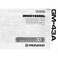 PIONEER GM43 Owner's Manual cover photo