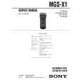 SONY MGSX1 Service Manual cover photo