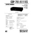 SONY CDP791 Service Manual cover photo