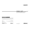 SONY CRX145E Owner's Manual cover photo