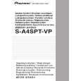 PIONEER S-A4SPT-VP Owner's Manual cover photo