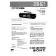 SONY CFDD75 Service Manual cover photo