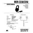 SONY MDRCD30 Service Manual cover photo