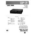 SONY CDP17F Service Manual cover photo