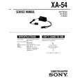 SONY XA-54 Service Manual cover photo
