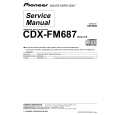 PIONEER CDX-FM687 Service Manual cover photo