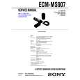SONY ECMMS907 Service Manual cover photo