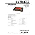 SONY XM-4060GTX Service Manual cover photo