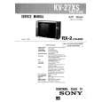 SONY KV27XS Service Manual cover photo