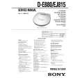 SONY DE880 Service Manual cover photo
