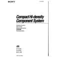 SONY MHC-500 Owner's Manual cover photo