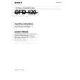 SONY CFD-120 Owner's Manual cover photo