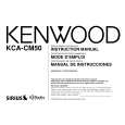 KENWOOD KCA-CM50 Owner's Manual cover photo