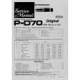 PIONEER P-D70 Service Manual cover photo