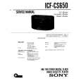 SONY ICFCS650 Service Manual cover photo