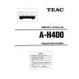 TEAC A-H400 Service Manual cover photo