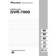 PIONEER DVR-7000/WL Owner's Manual cover photo