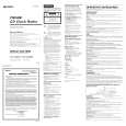 SONY ICFCD831 Owner's Manual cover photo